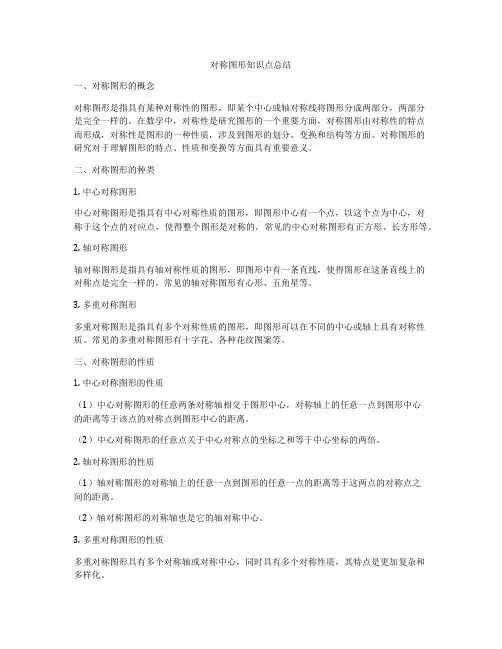 对称图形知识点总结
