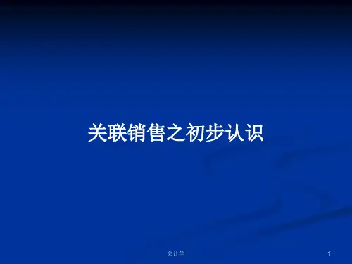 关联销售之初步认识PPT学习教案