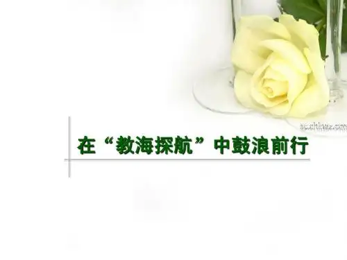 在“教海探航”中鼓浪前行