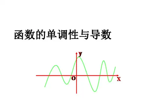 函数的单调性与导数   课件