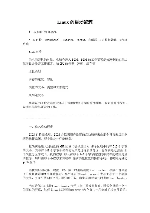 Linux的启动流程
