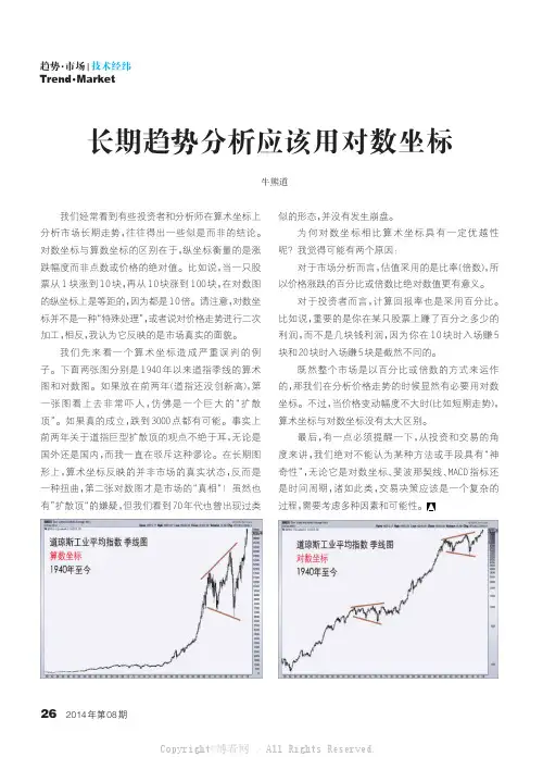 长期趋势分析应该用对数坐标