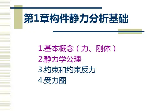 机械设计基础 第一章 受力图