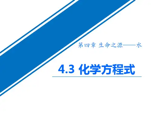 粤教版化学九上44《化学方程式》ppt课件