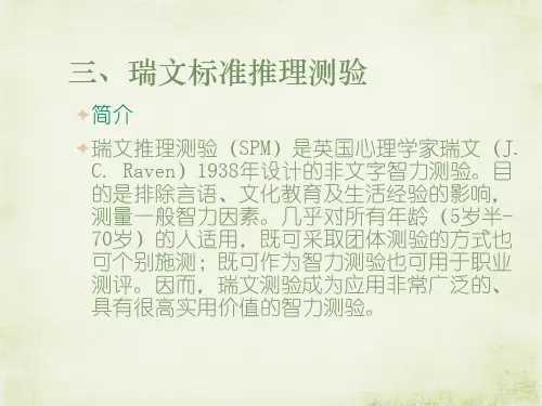 特殊儿童智力检测—联合型瑞文测验