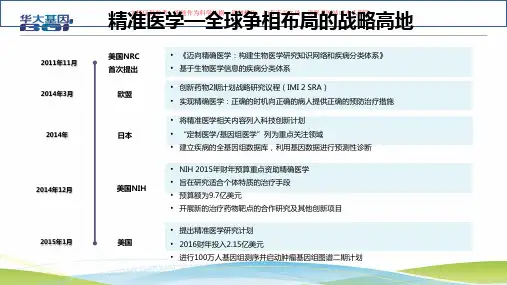 基因测序与精准医学培训课件