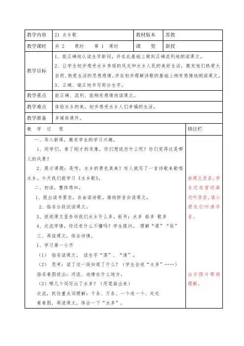 21水乡歌(1)