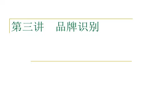 品牌管理第3章品牌识别