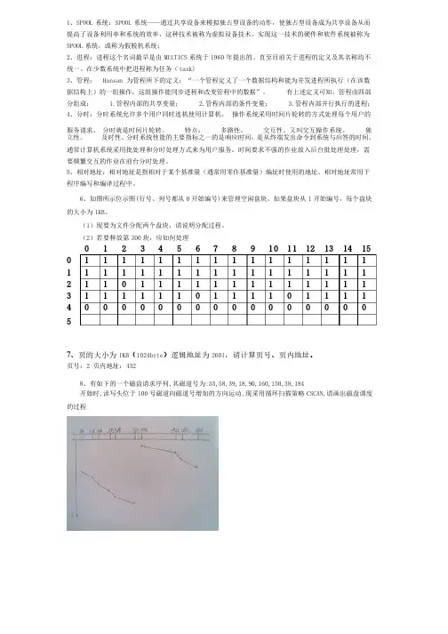 操作系统作业