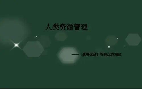 《聚美优品》管理运作模式