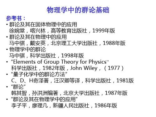 群论对称性