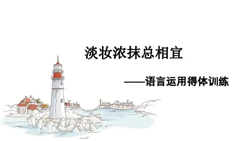 高考一轮复习之语言得体》课件(20张PPT)语文精品公开课资源