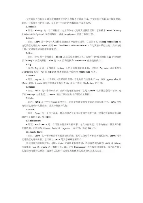 大数据组件原理