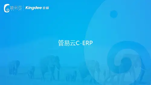 管易云C-ERP产品介绍(功能版)