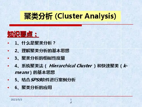 SPSS数据的聚类分析