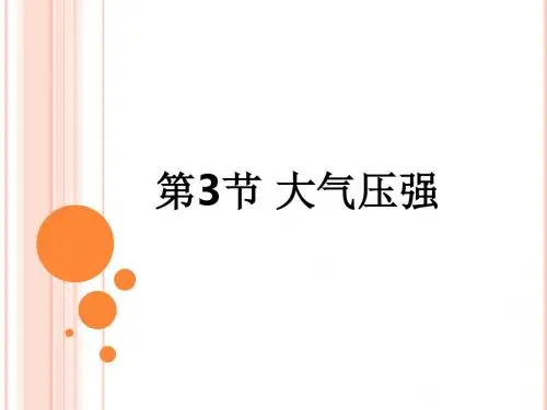 沪教版初中物理九年级上册《第六章  压力与压强 6.6 大气压强 大气压强的应用》优质课PPT课件_0
