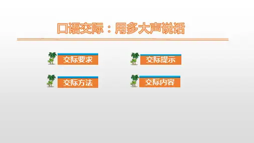 人教部编版一年级上册语文：口语交际：用多大声说话PPT完美课件