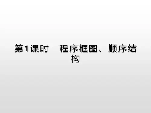 1.1.2 第1课时 程序框图、顺序结构课件人教新课标
