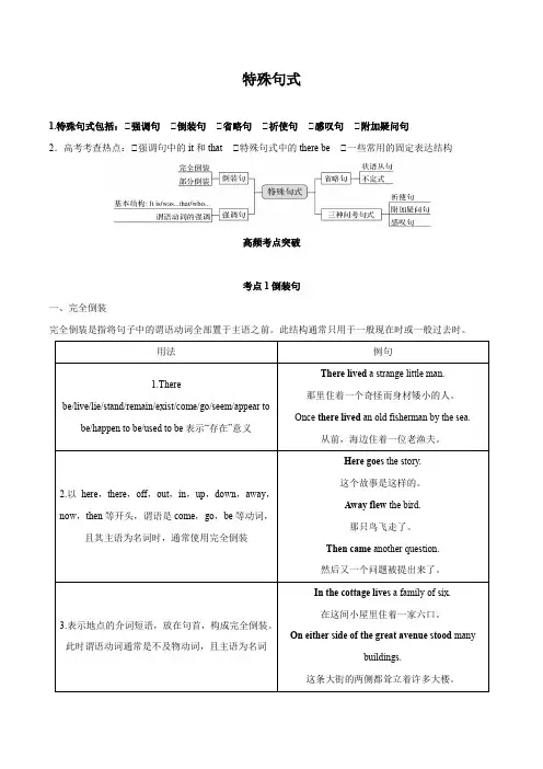 专题11.必过语法---①强调句 ②倒装句 ③省略句 ④祈使句 ⑤感叹句 ⑥附加疑问句-2023年高
