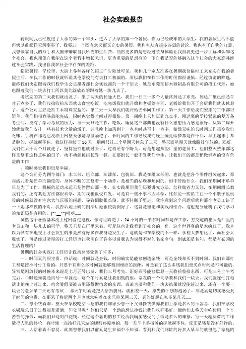 社会实践报告word文档5篇精选