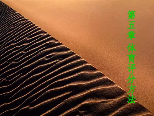 第五章--体育评分方法PPT课件