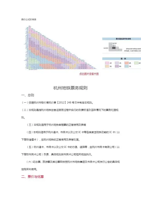 杭州地铁票务规则