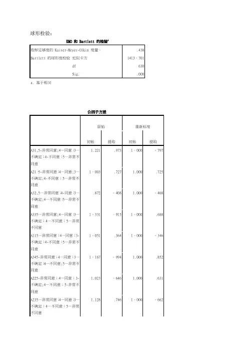 spss测调查问卷数据分析图,信度,效度