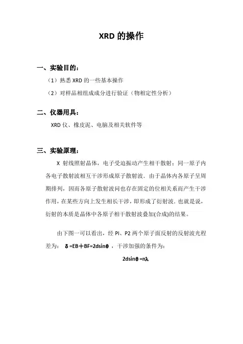XRD实验报告