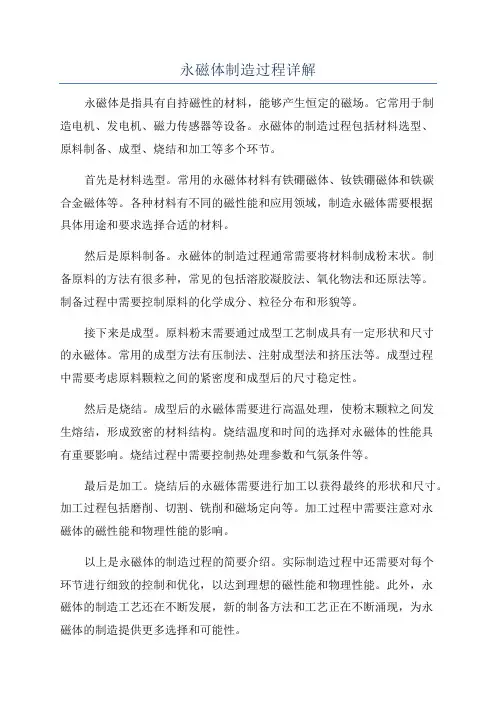 永磁体制造过程详解