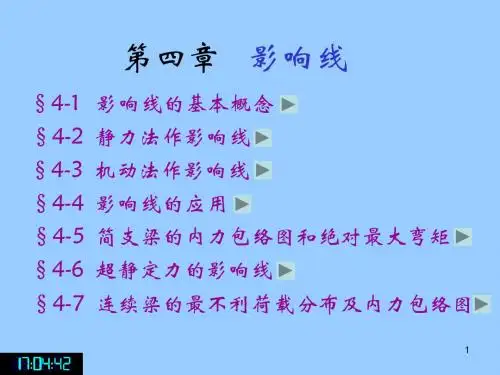 结构力学第四章 影响线
