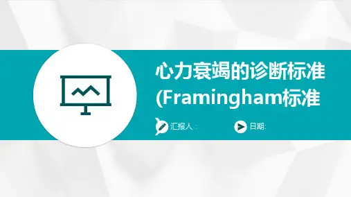 心力衰竭的诊断标准(Framingham标准)