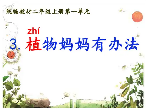 语 植物妈妈有办法｜人教部编版 PPT 优秀课件