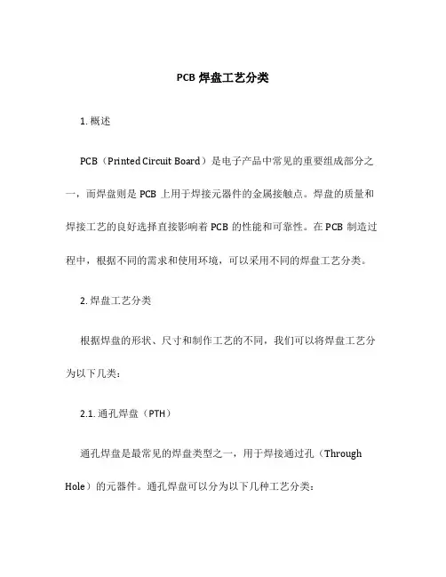 PCB焊盘工艺分类