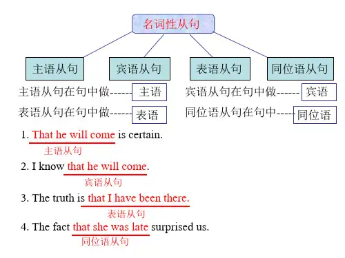 初中英语名词性从句详解