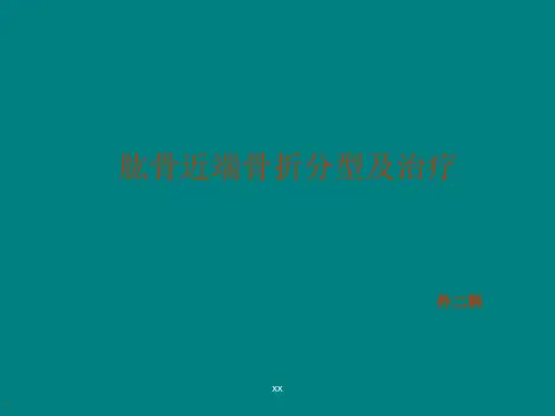 肱骨近端骨折分型及治疗ppt课件