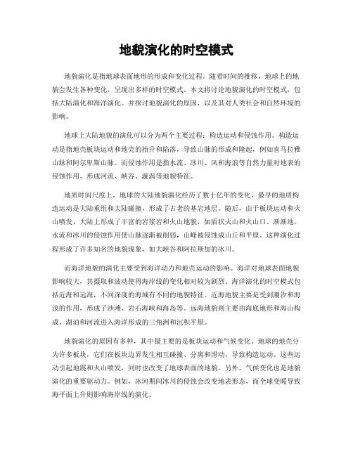 地貌演化的时空模式