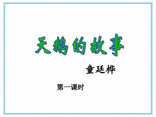 天鹅的故事PPT