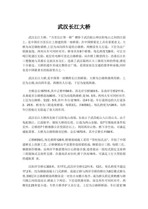 武汉的桥(土木工程报告)