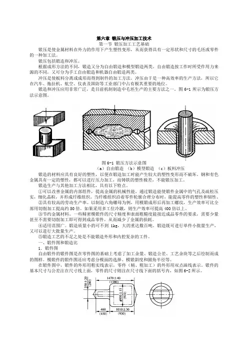 第六章锻压与冲压加工技术分解