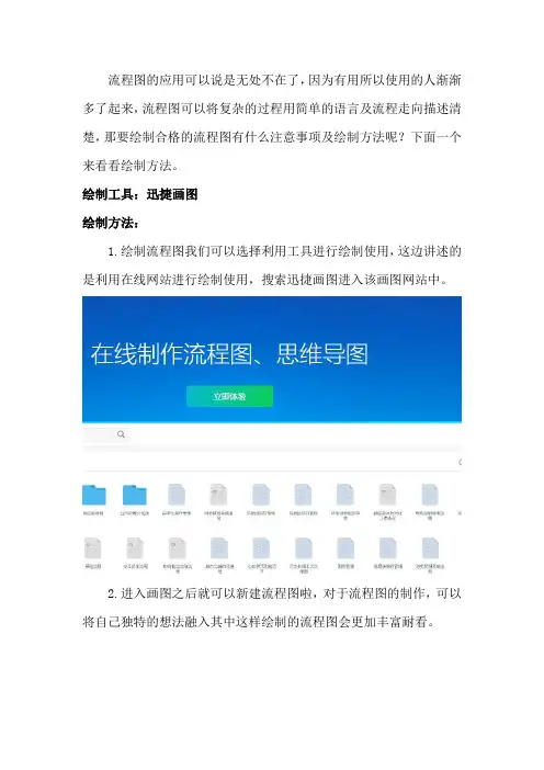 绘制合格流程图注意事项及绘制方法