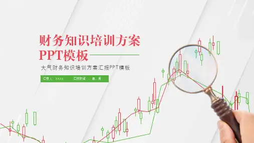 大气财务知识培训方案汇报PPT模板