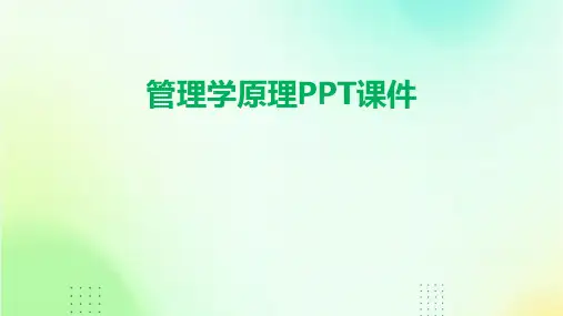 管理学原理PPT课件