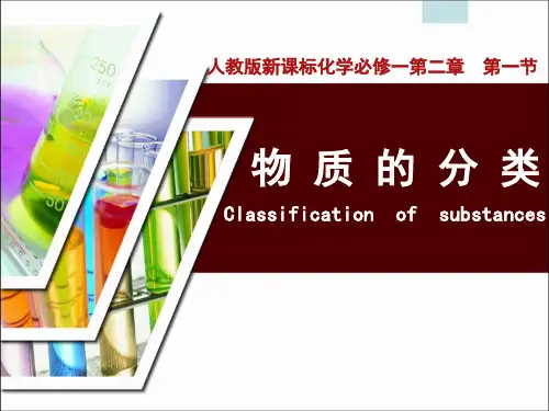 人教版化学必修一物质的分类优秀教材PPT