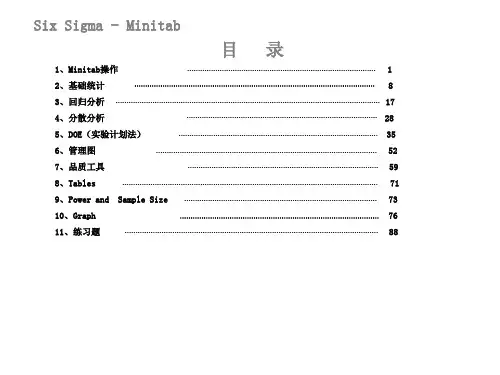 MiniTab使用说明(中文)