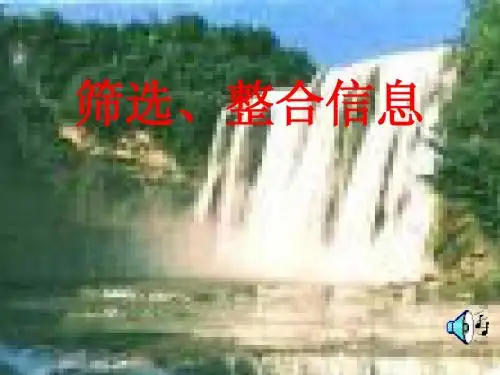 《筛选、整合信息》30张课件