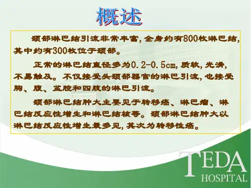 颈部淋巴结分区示意图