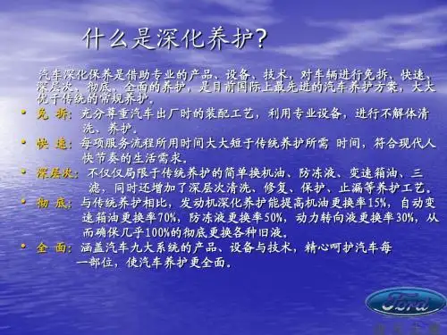 汽车六大养护系统项目