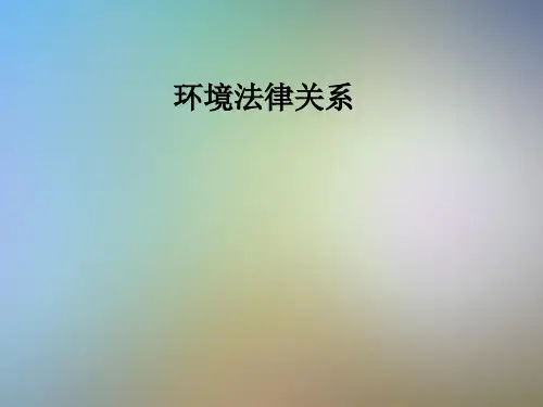 环境法律关系