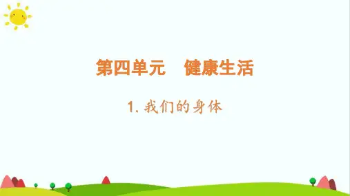 最新教科版小学科学五年级上册《我们的身体》精品教学课件