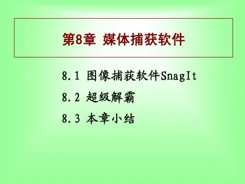 第8章媒体捕获软件